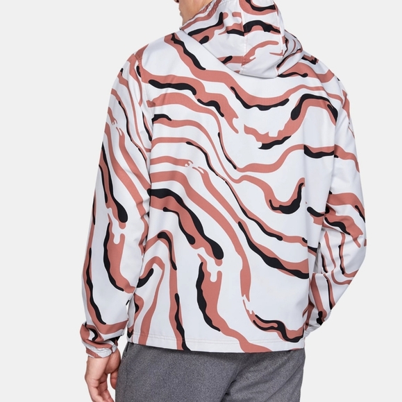 Under Armour Men's UA Sportstyle Camo Windbreaker Jacket 1352023 226 Brown sz XL - Picture 3 of 8